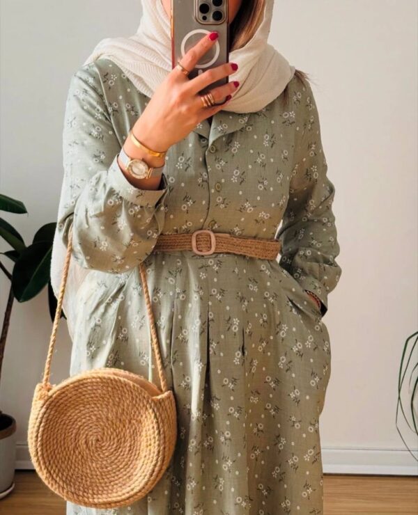 کفتان بهاری با کمربند - Image 5