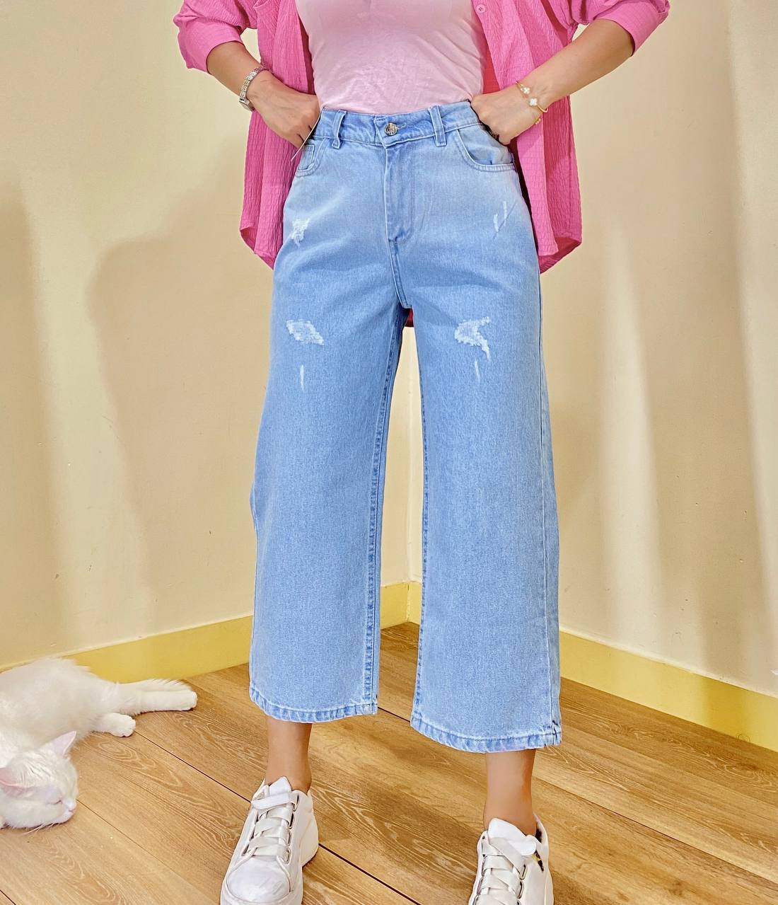 شلوار واید جین کد 1